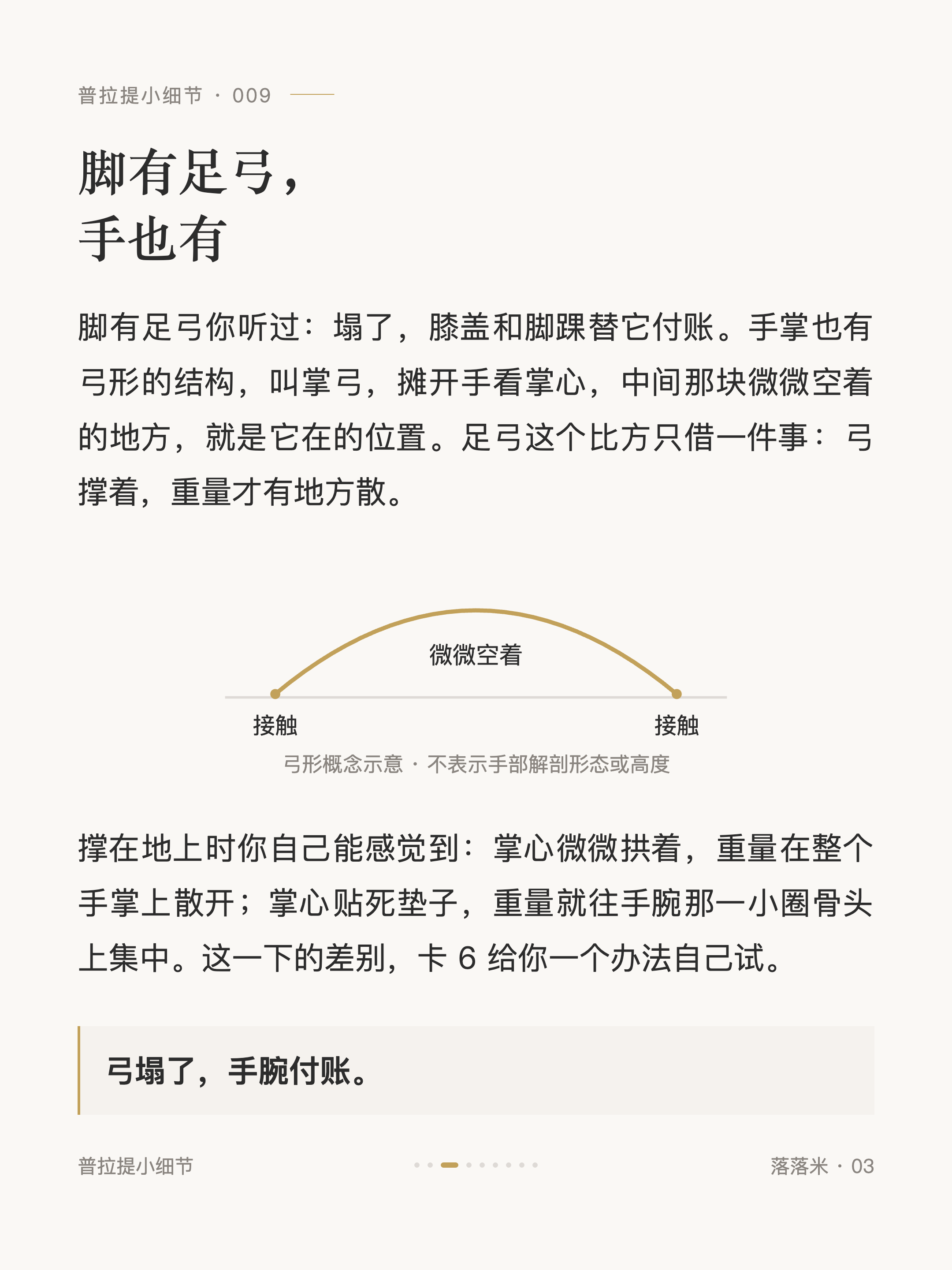 脚有足弓,手也有