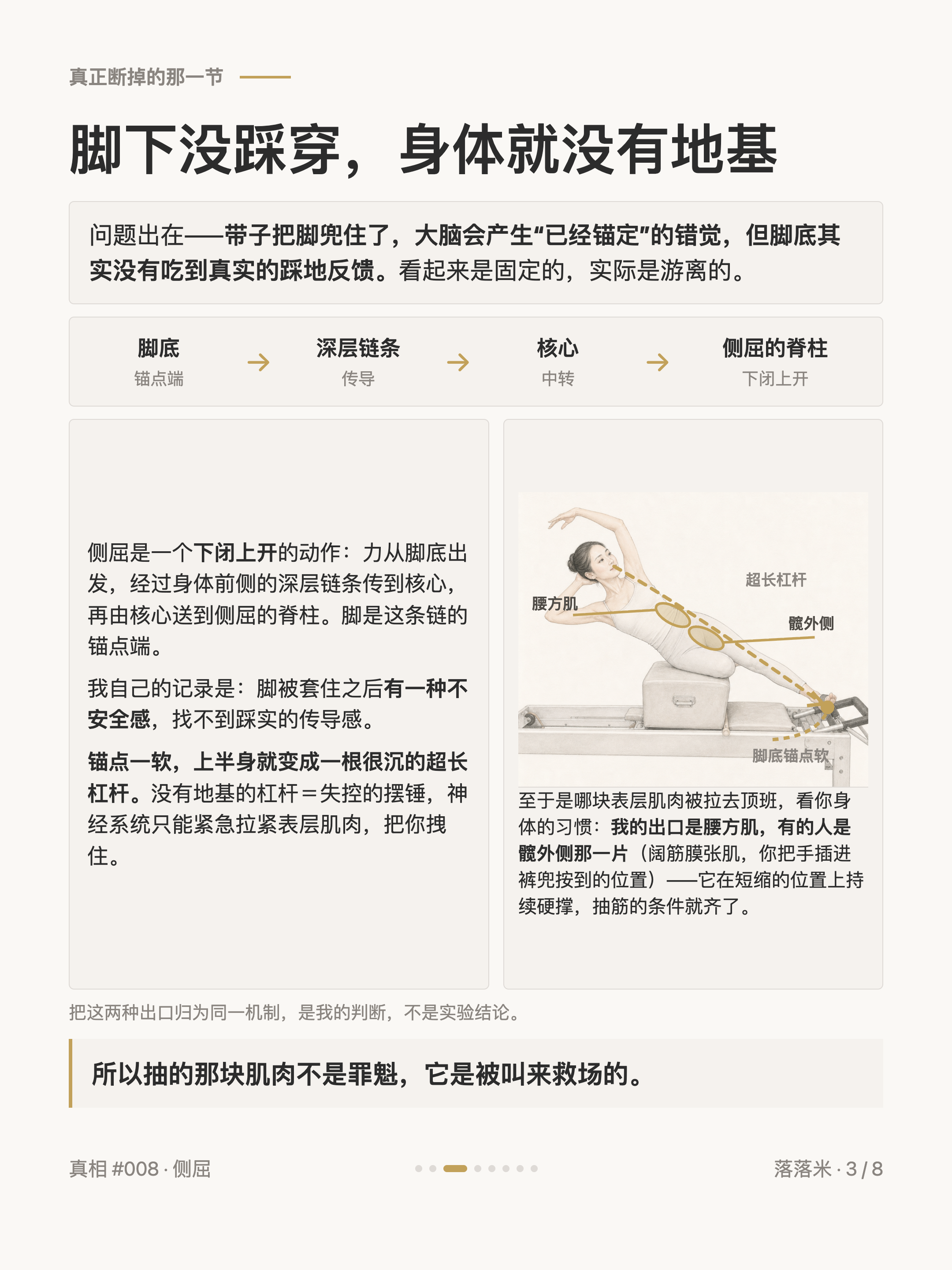 脚下没踩穿,身体就没有地基