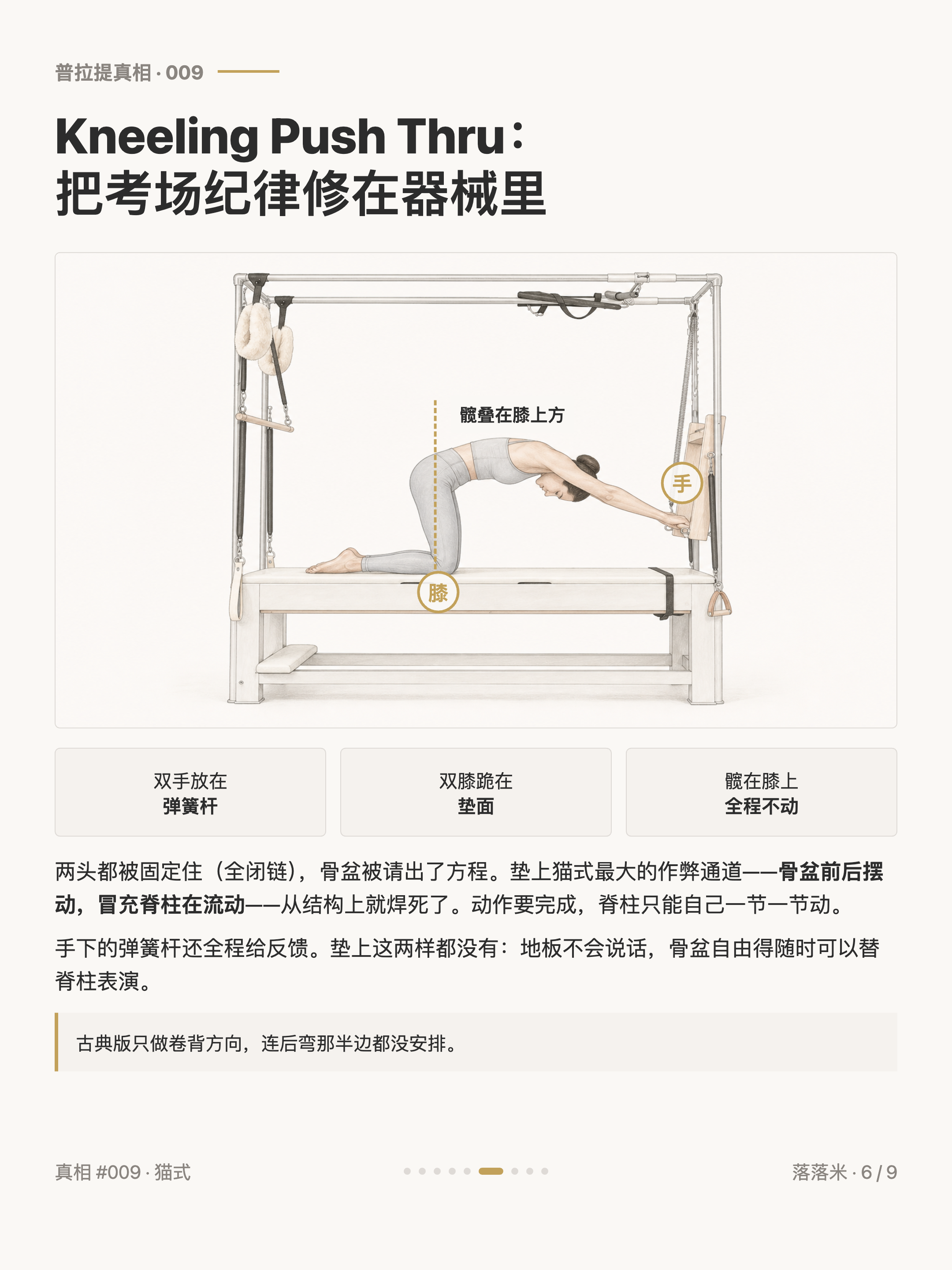 古典也有这个形状——Kneeling Push Thru:把考场纪律修在器械里