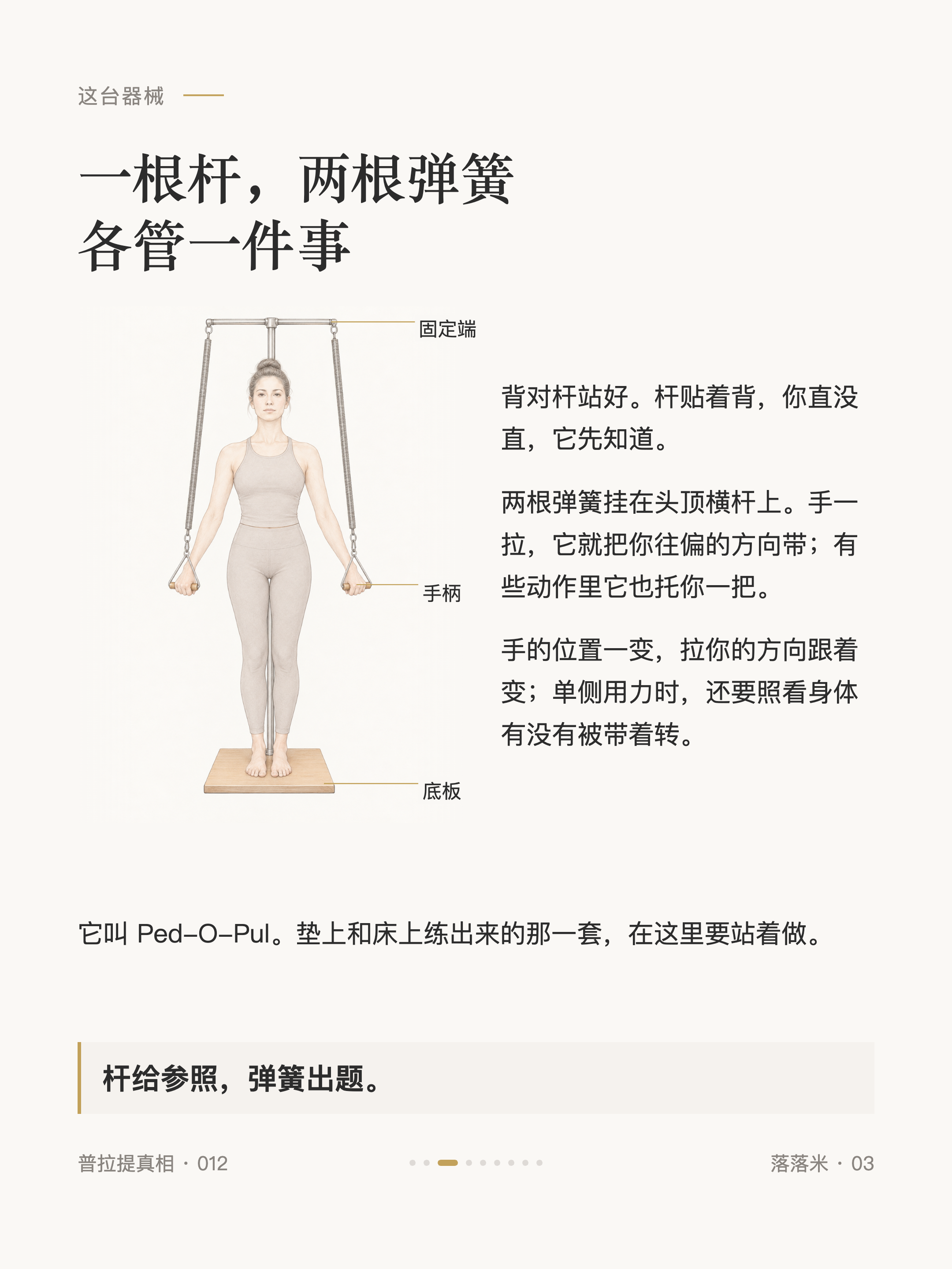 一根杆,两根弹簧 各管一件事